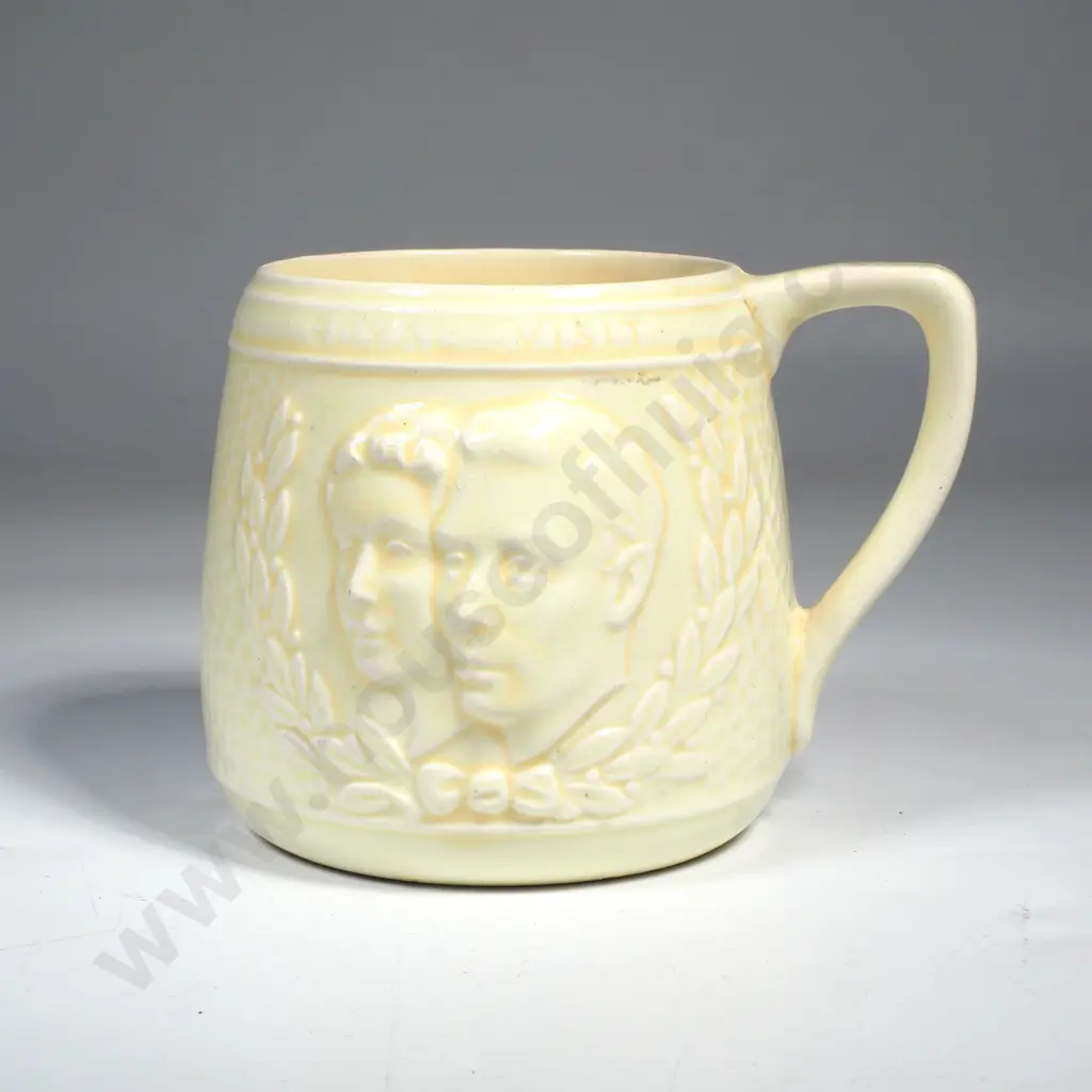 1949 Royal Visit Pottery Mug - Portland Pottery Company Image 1++
