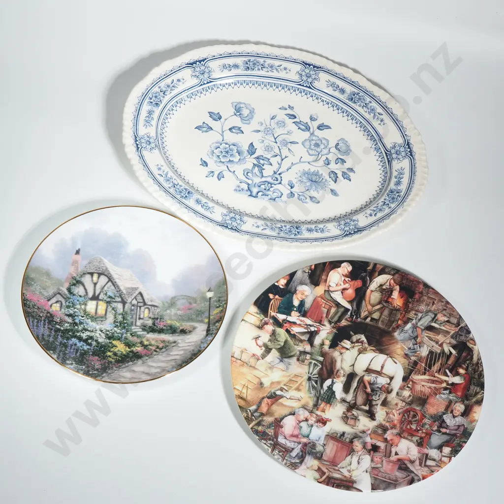 Assorted China Plates & Ashet Image 1++