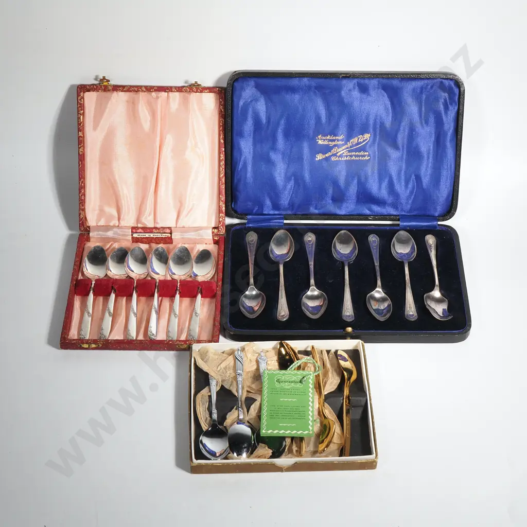 Selection Of EP Cutlery, Candlesticks & Vase Image 1++
