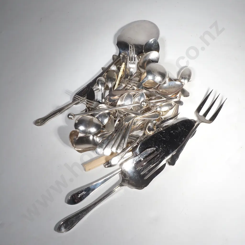 Large Selection of EPNS Teaspoons, Jams Spoons, Servers, Salad Servers, Bread Forks etc. Image 1++