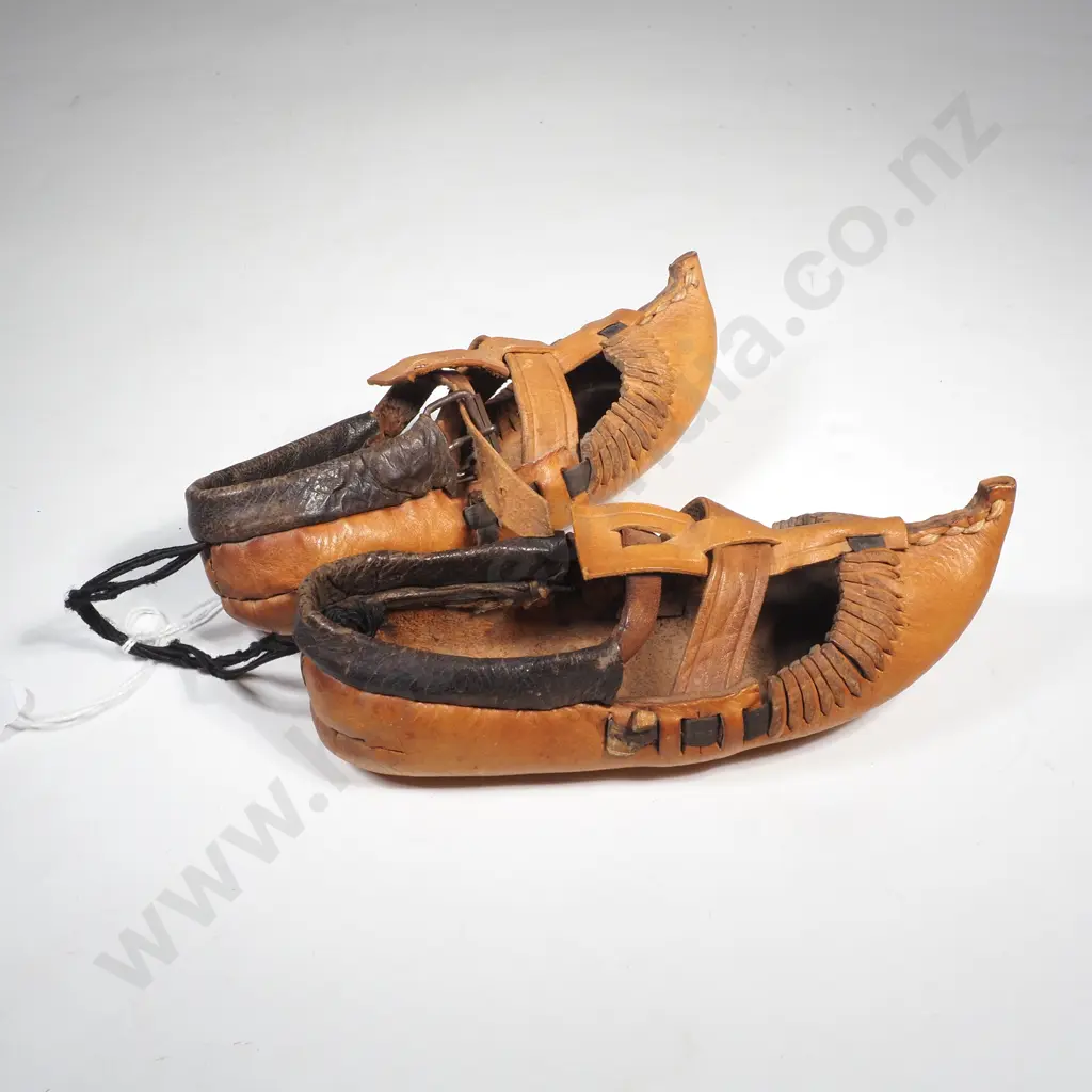 Traditional Opanci Peasant Leather Childs Shoes Image 1++