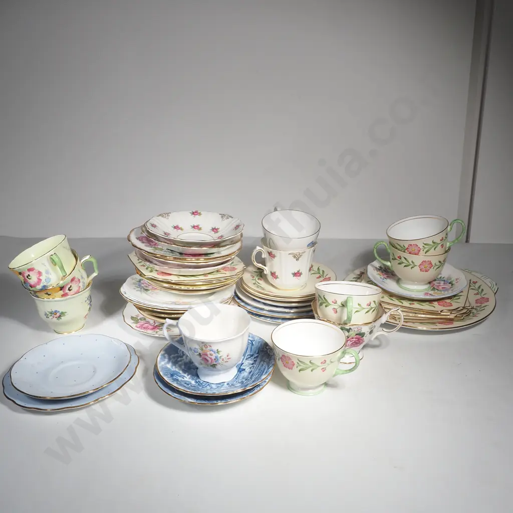 Selection of Cups, Saucers & Plates to Include Shelly, Aynsley, Royal Albert Cups & Saucers Image 1++