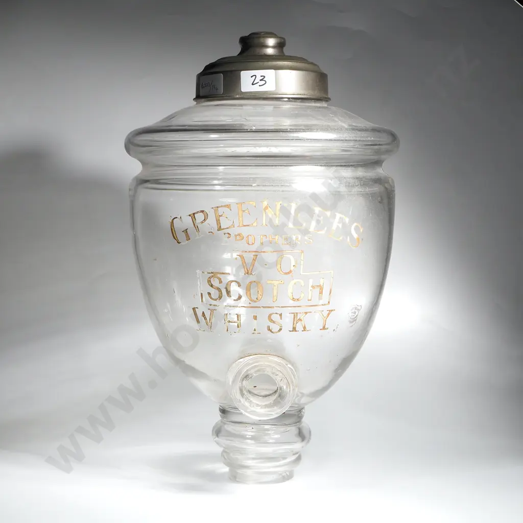 Antique Glass Display Dispenser For Use In Bars or Shops Image 1++