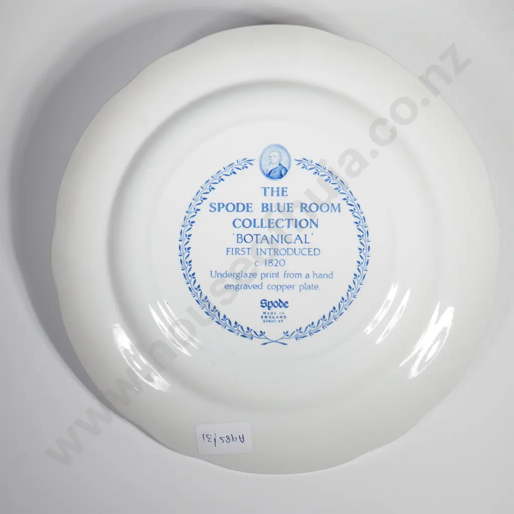 Spode Dinner Plate In The Botanical Pattern From The Spode Blue Room Collection Image 1++