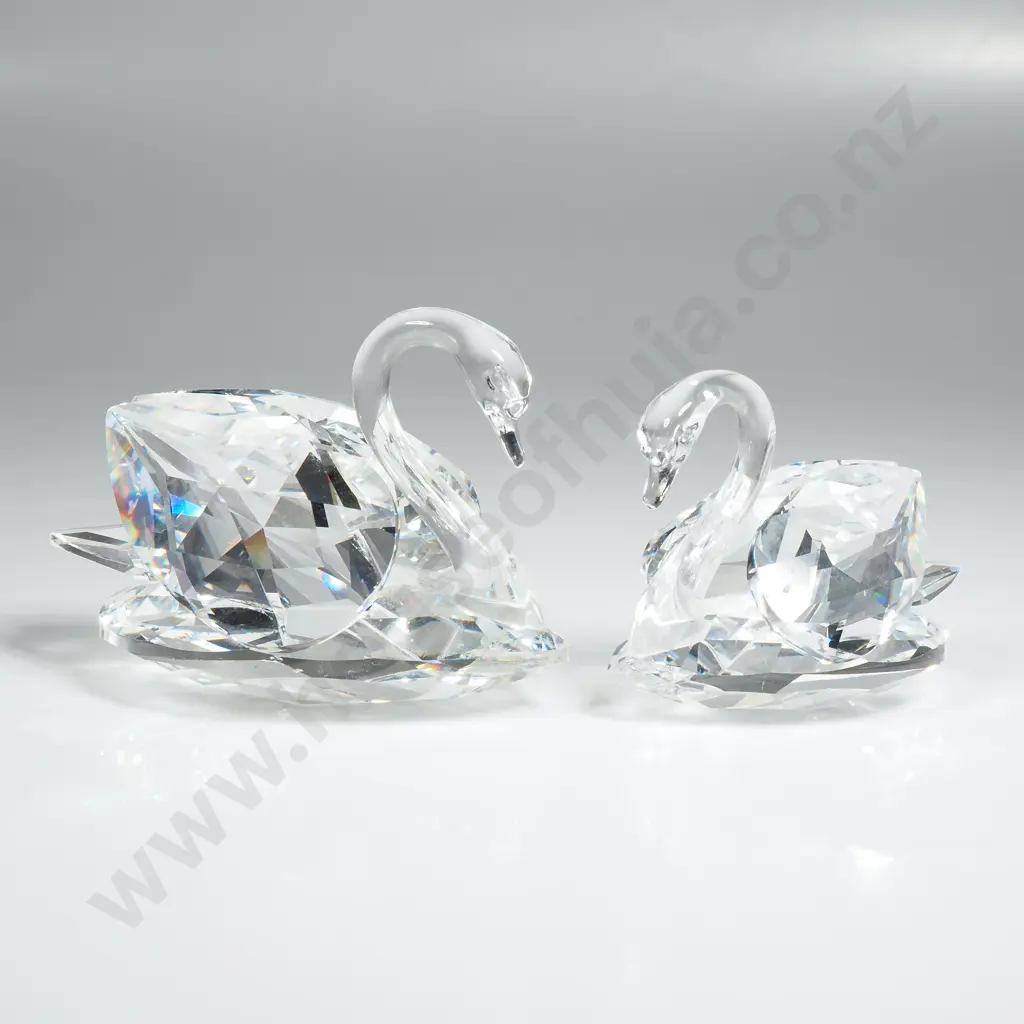 Two Swarovski Swans in Different Sizes (Medium & Large?) Image 1++