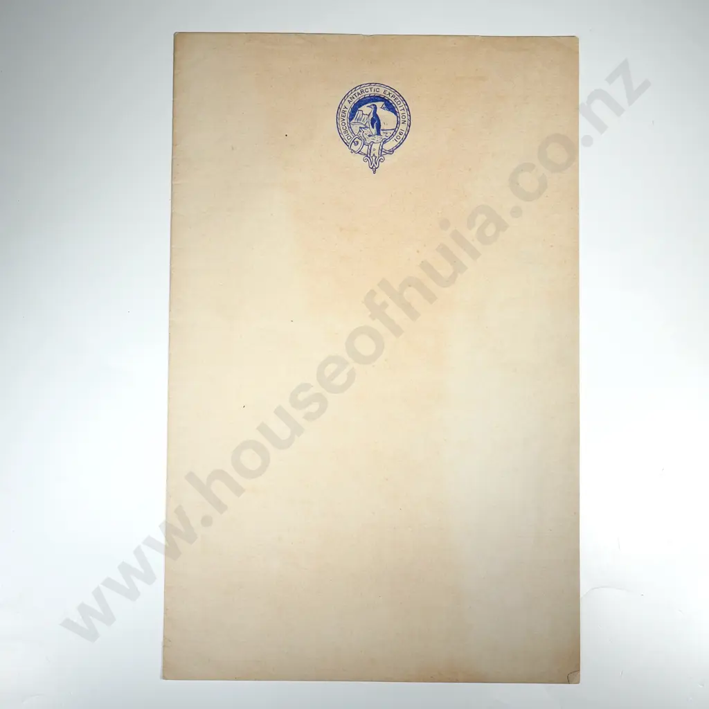 Scarce Unused Stationery from the Discovery British Antarctic Expedition of 1901-04 Image 1++