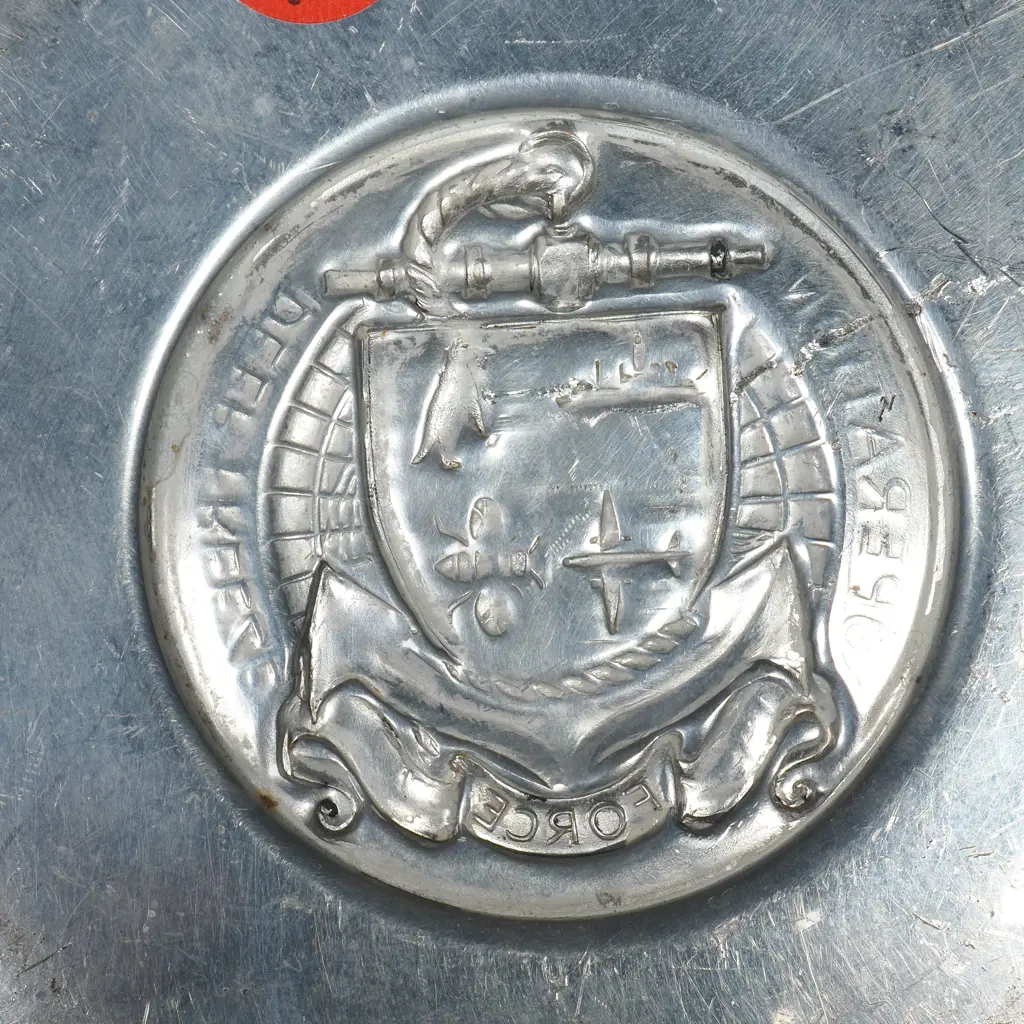 Operation Deep Freeze Antarctic Aluminium Ashtray w Wall Hanging Attachment Image 1++