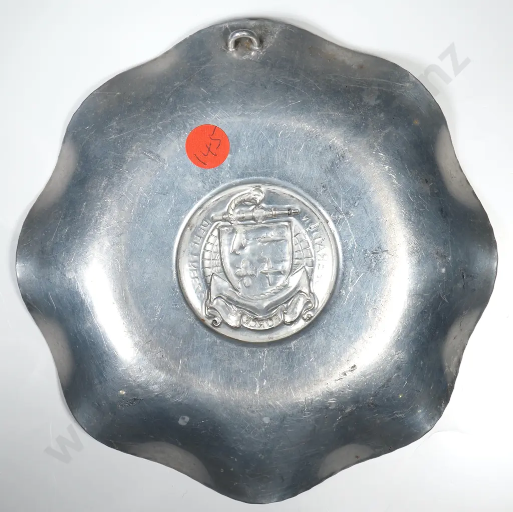 Operation Deep Freeze Antarctic Aluminium Ashtray w Wall Hanging Attachment Image 1++