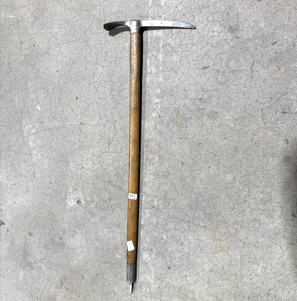 Antique Swiss Made Ice Axe - "F. Andernach , Liders' Image 1++