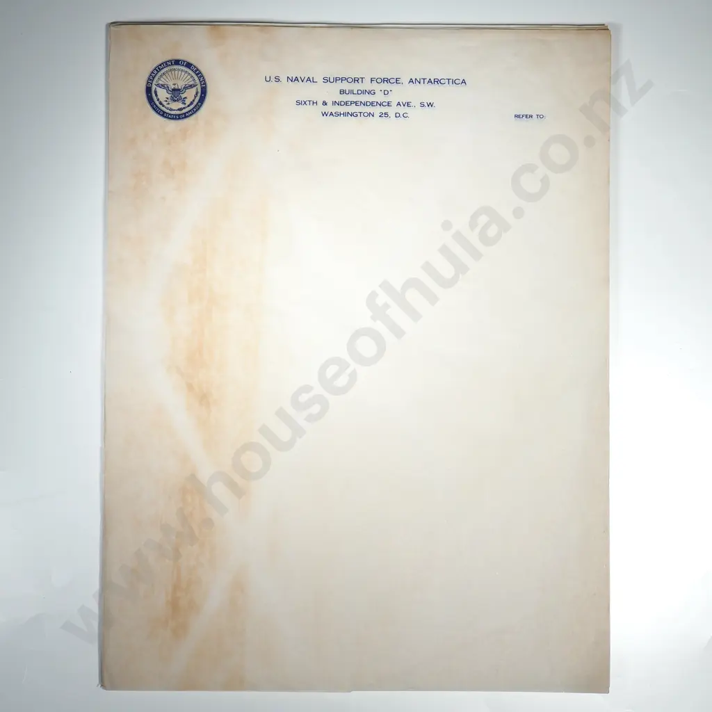 Assorted Collection of Vintage U.S.A. Department of Defense Stationery - Some Related to Antarctica Image 1++