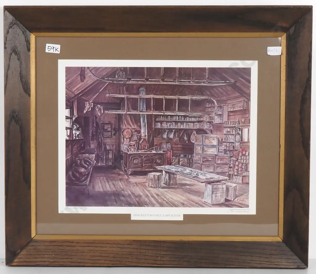 R.M Conley Shackleton's Hut, Cape Royds, Print Image 1++