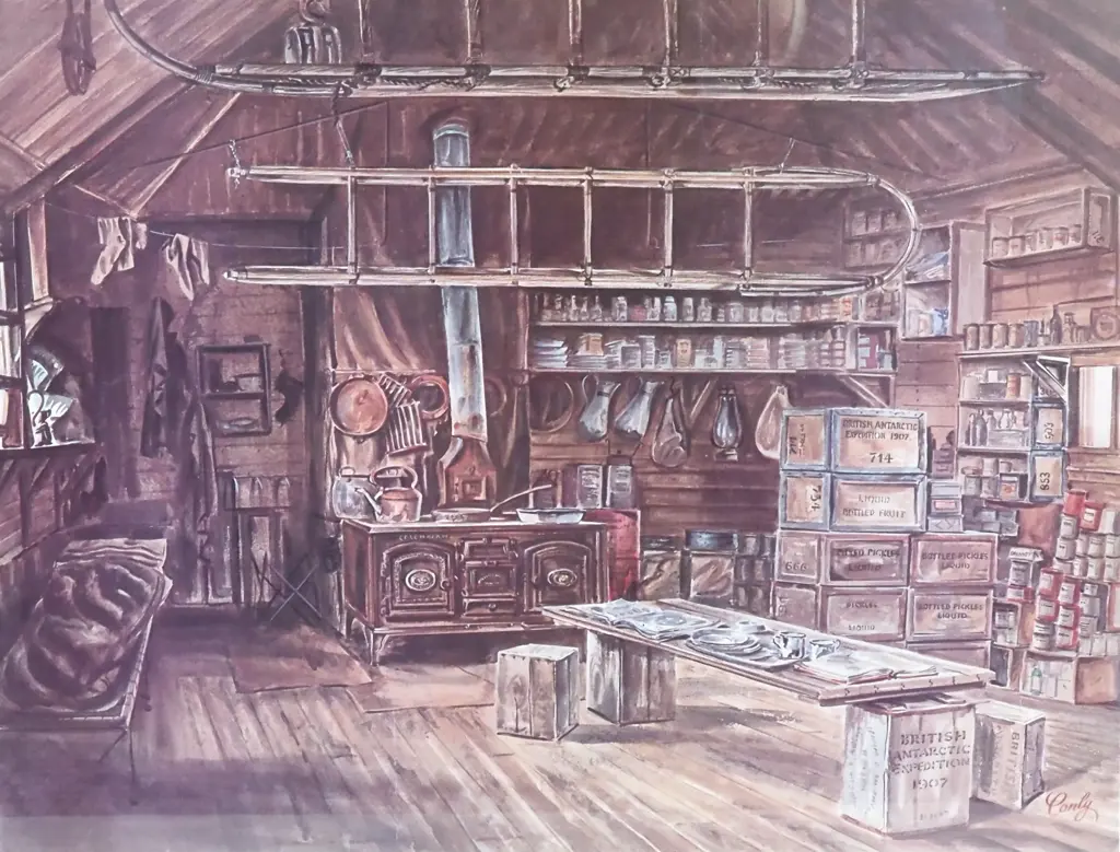 R.M Conley Shackleton's Hut, Cape Royds, Print Image 1++