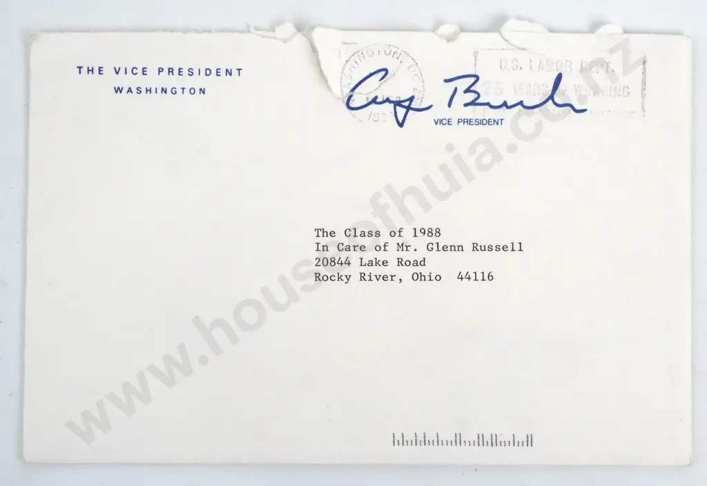 American Flag Flown Over U.S. Capitol at the Request of Edward Feighan for Glenn Russell, NZ w Accompanying Certificate Image 1++