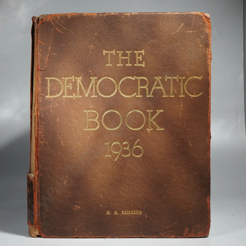 The Democratic Book 1936, Signed by FD Roosevelt Image 1++