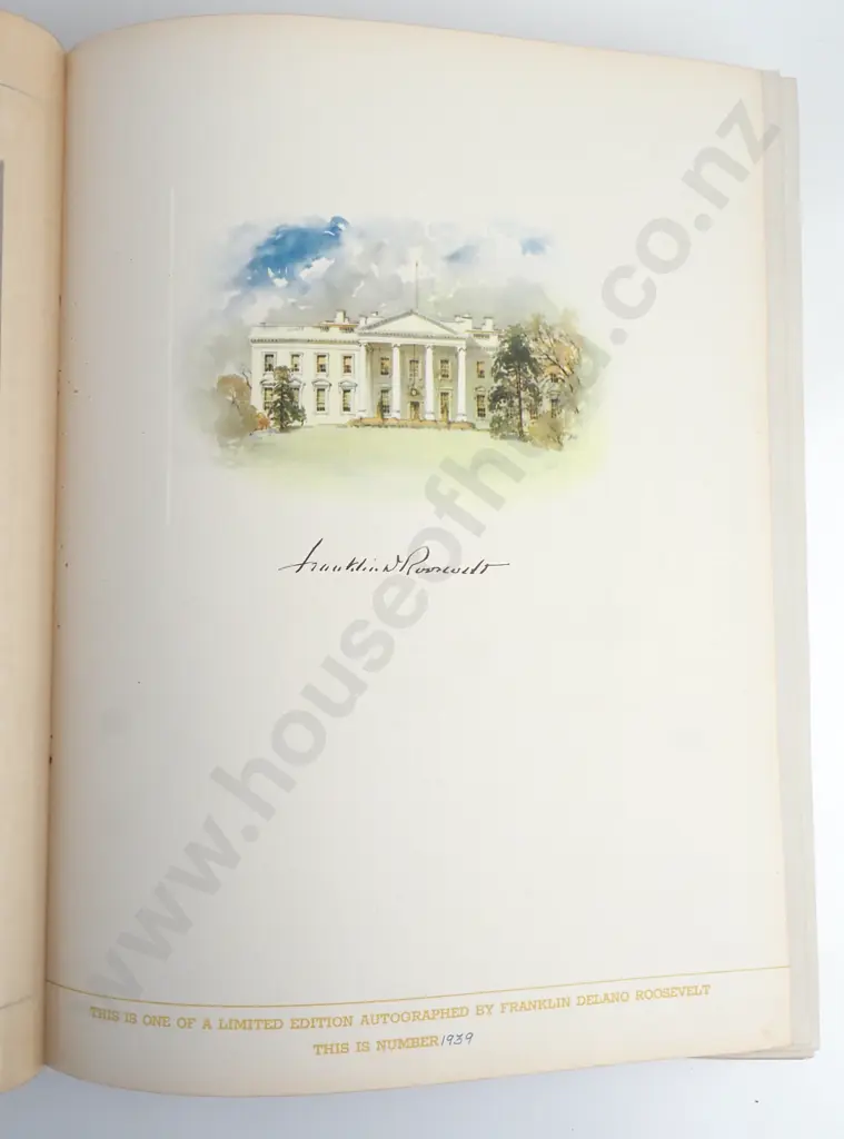 The Democratic Book 1936, Signed by FD Roosevelt Image 1++