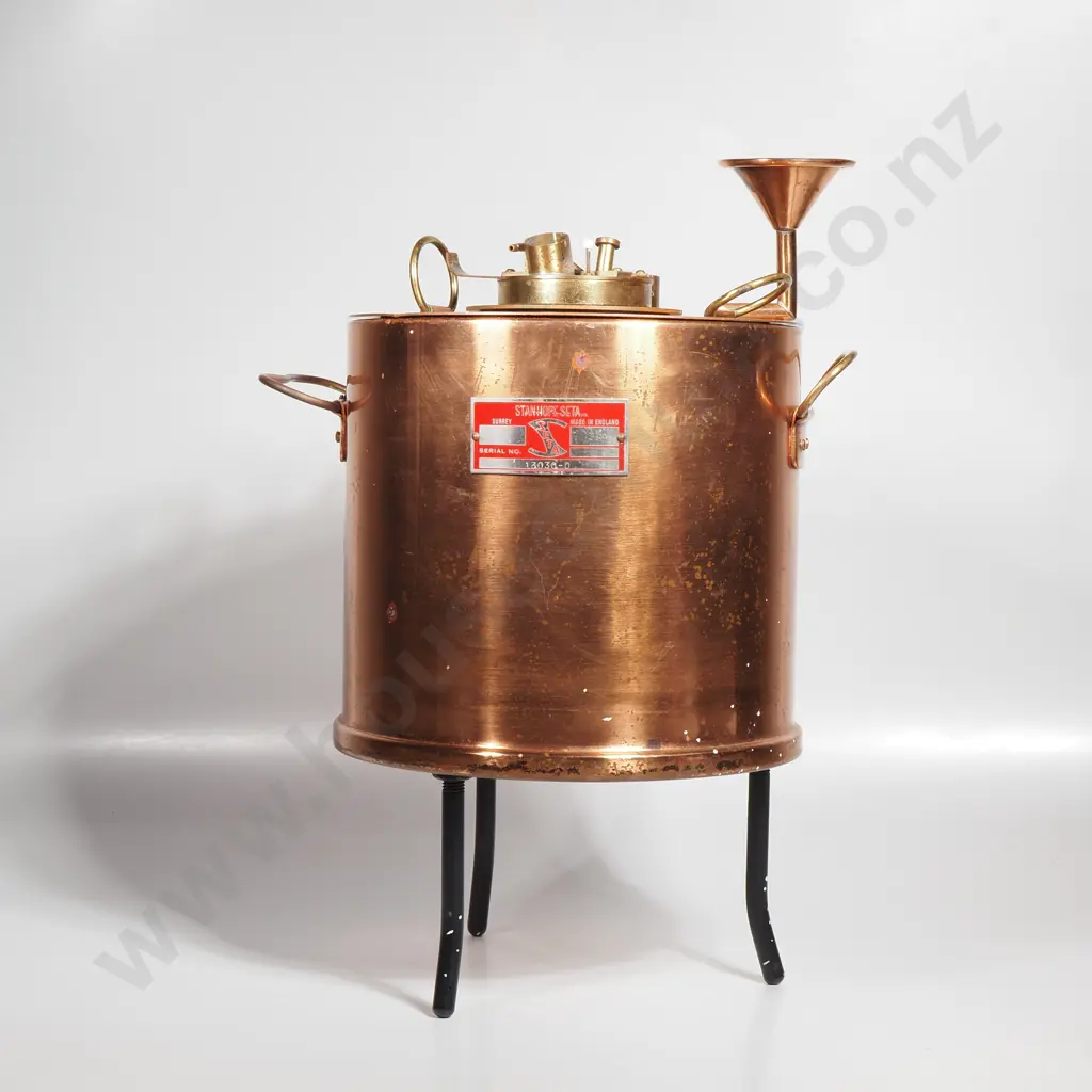 Vintage Copper Stanhope - Seta Flashpoint Apparatus for Determining the Ignition Temperature of Petroleum Products, Image 1++