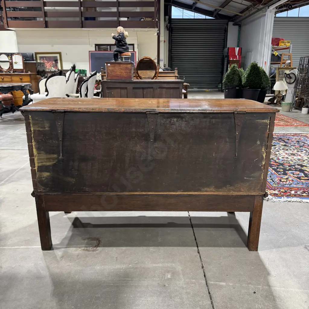 Georgian Mahogany Coffer/Blanket Box on Stand Image 1++