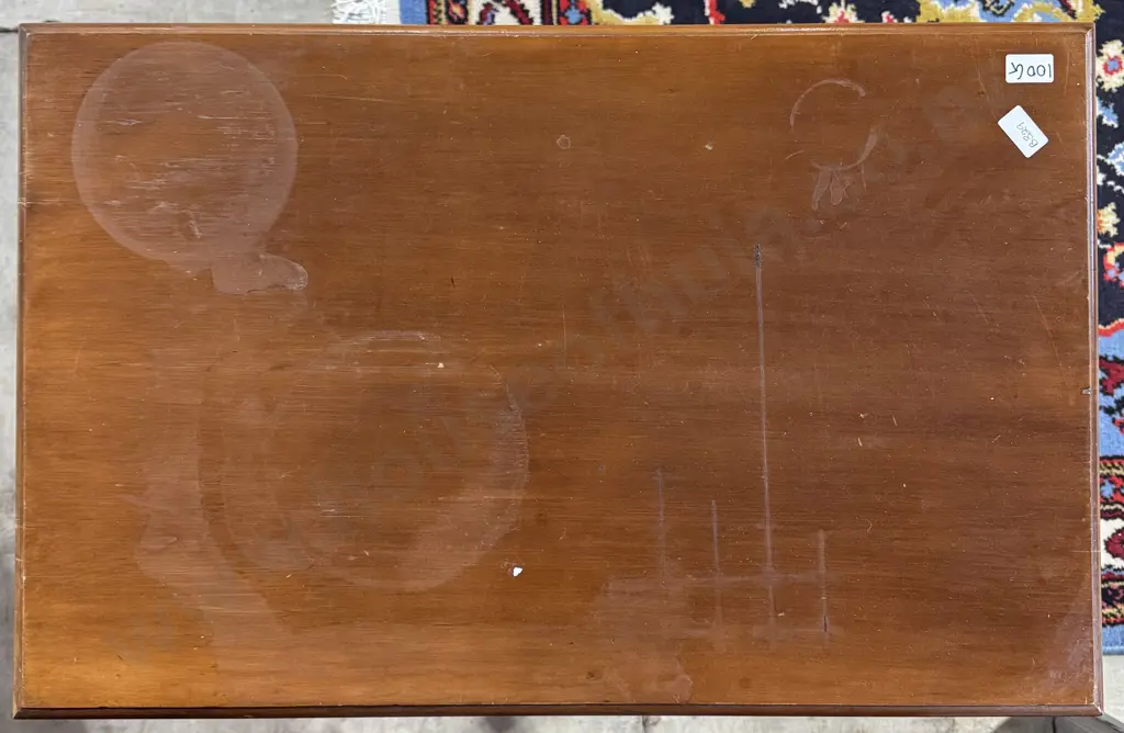 Vintage Mahogany Hall Table on Cabriole Legs Image 1++