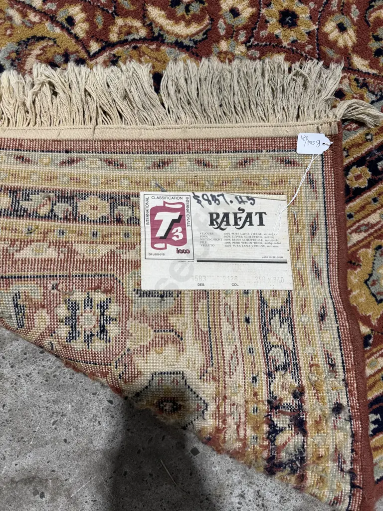 Large Belgium Pure Virgin Wool Floor Rug by Rafal Image 1++
