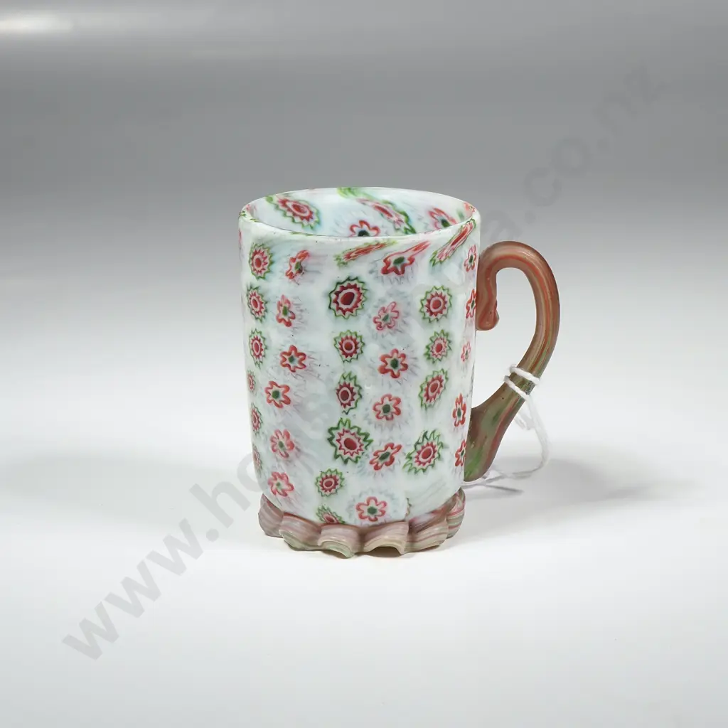 Vintage Small Millefiori Murano Glass Cup Possibly by Fratelli Torso Image 1++