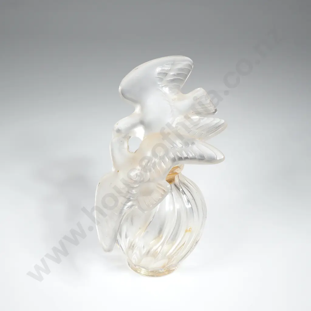 Vintage Lalique France Glass L'Air du Temps Perfume Bottle Image 1++