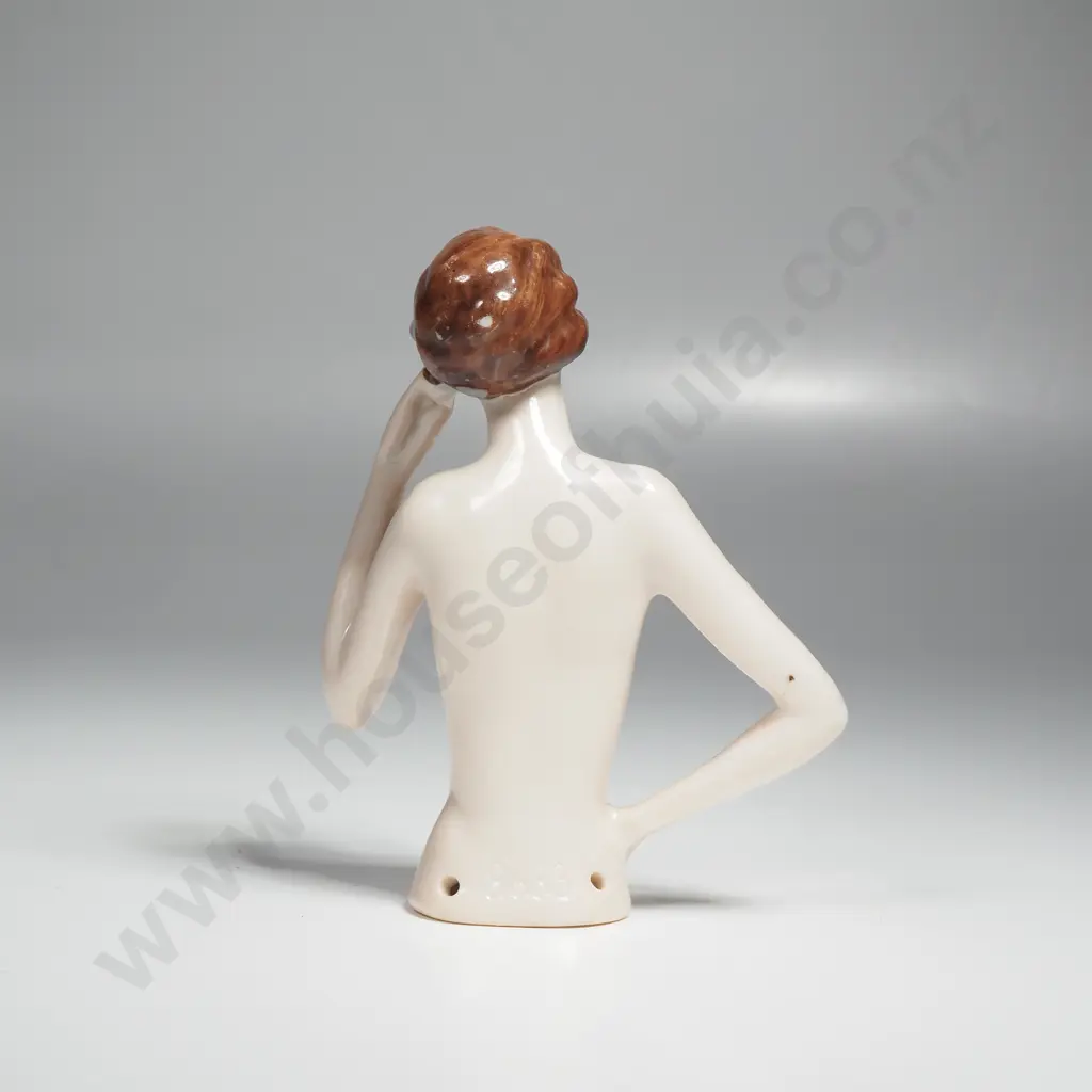 Antique German Half Doll Used for Pin Cushions, Powder Jars or Tea Cozies Image 1++
