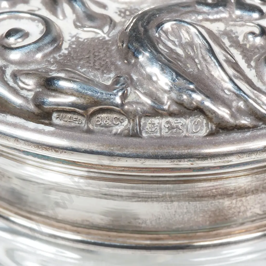 Sterling Silver Lidded Dressing Table Jar Image 1++
