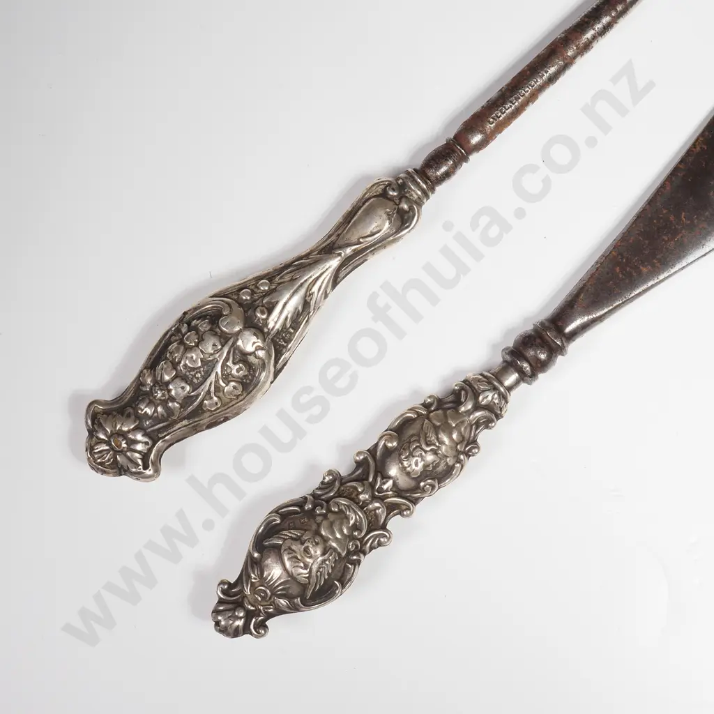 Antique Sterling Silver handled Boot Hook & Shoe Horn Image 1++