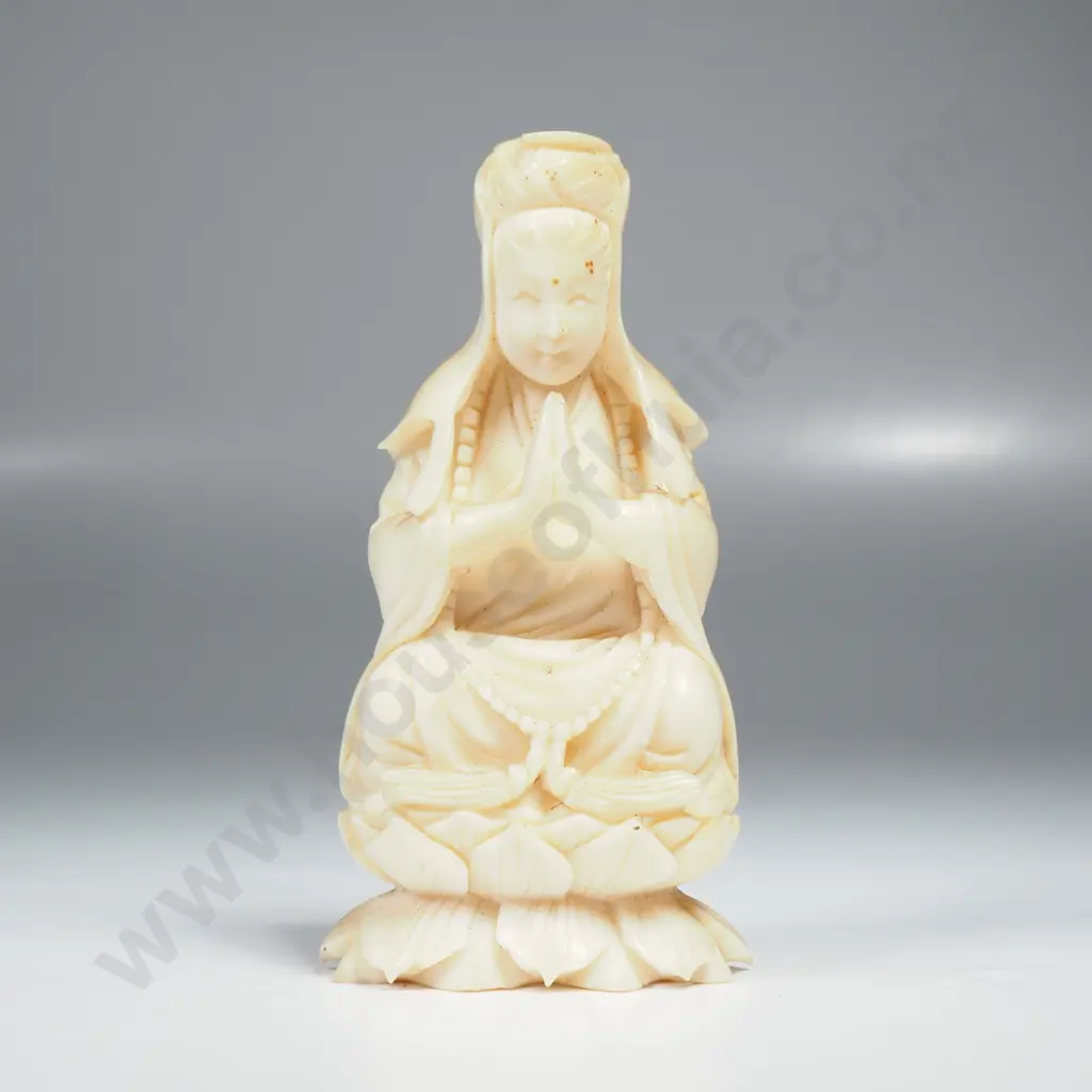 Carved Ivory Figure of Guan Yin Image 1++