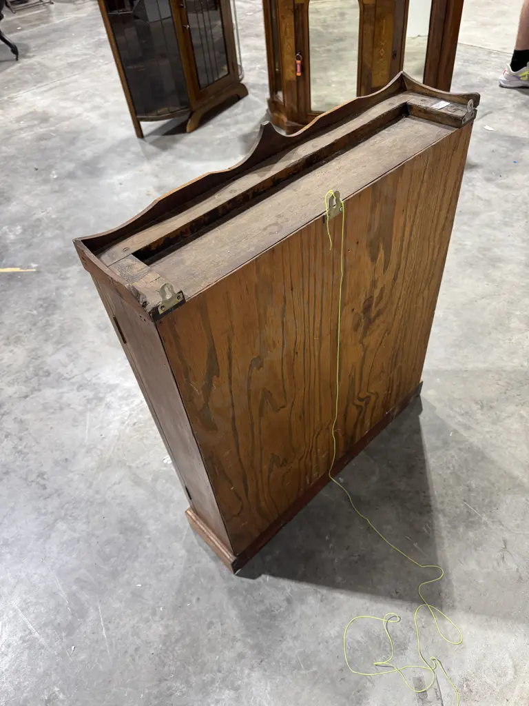Vintage Wall Hung Two Door Display Cabinet Image 1++