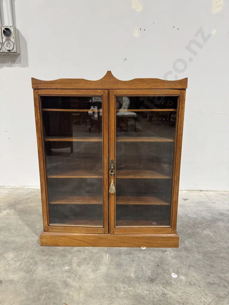 Vintage Wall Hung Two Door Display Cabinet Image 1++
