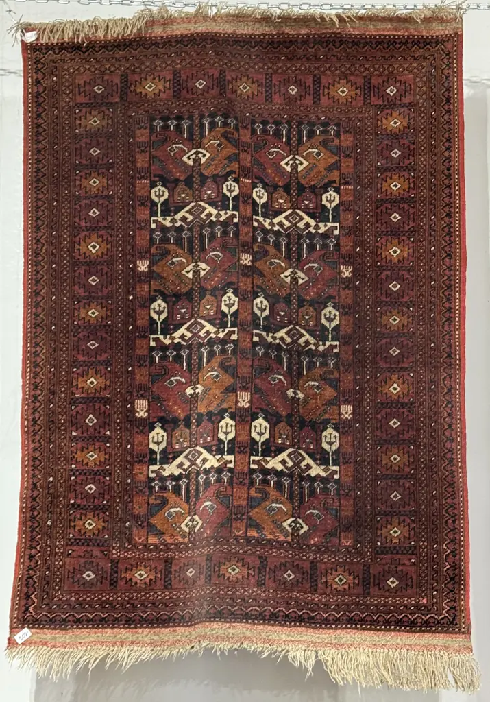 Hand Knotted Persian Rug in Muted Terracotta & Rust Tones Image 1++
