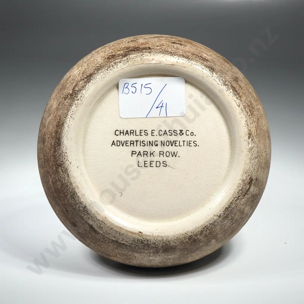 Antique Stoneware Ainsley's Whiskies Advertising Match Striker Image 1++