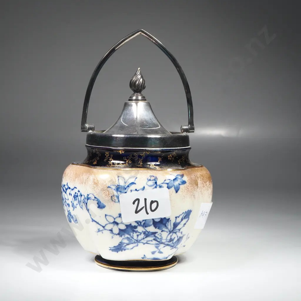 Antique Royal Doulton Biscuit Barrel Image 1++