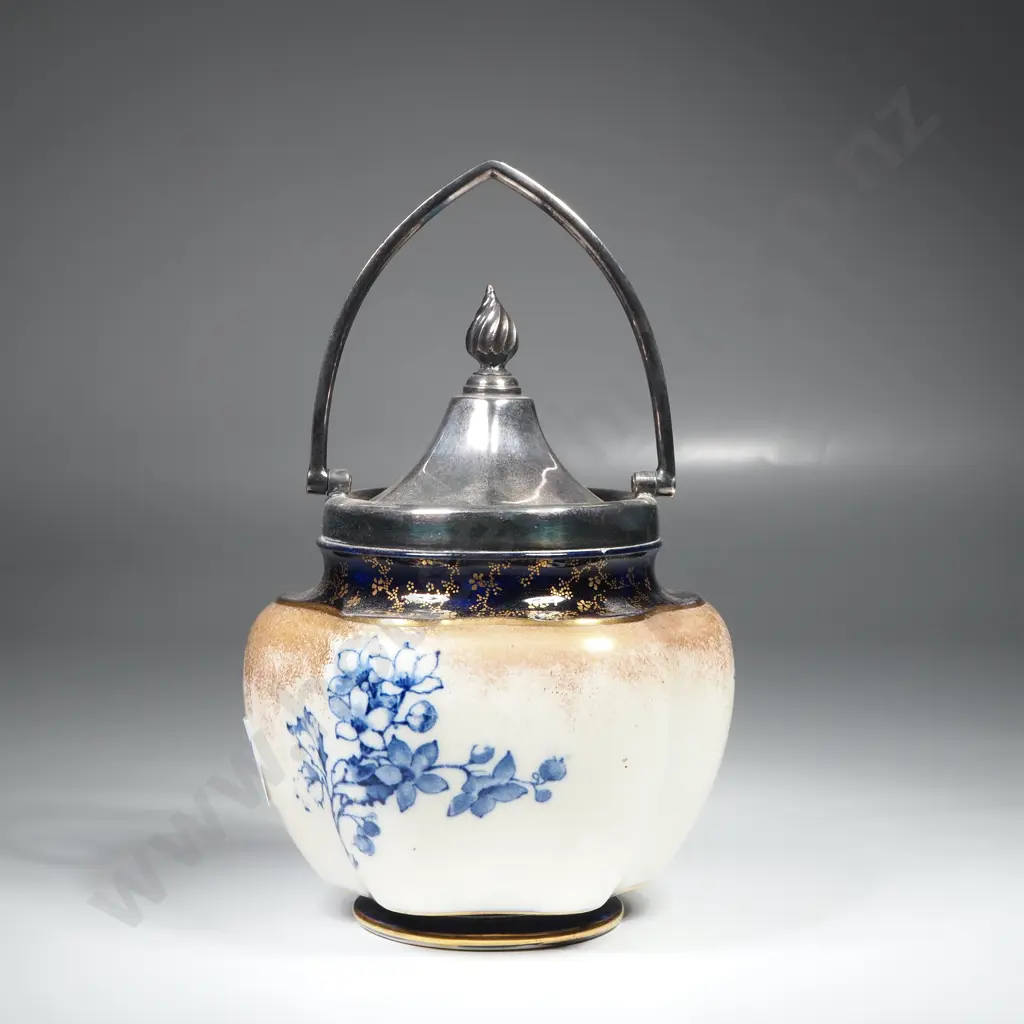 Antique Royal Doulton Biscuit Barrel Image 1++