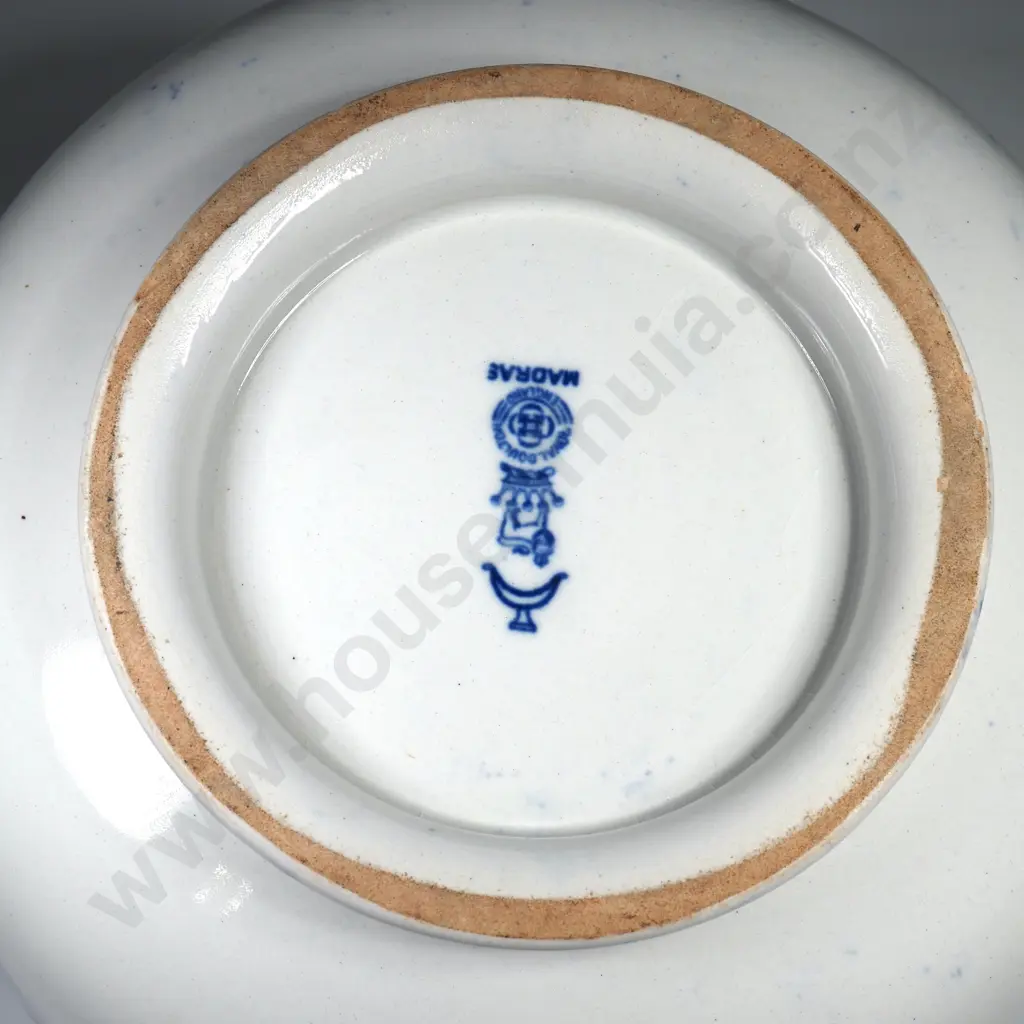 Royal Doulton Blue & 'White 'Madras' Footed Bowl Image 1++