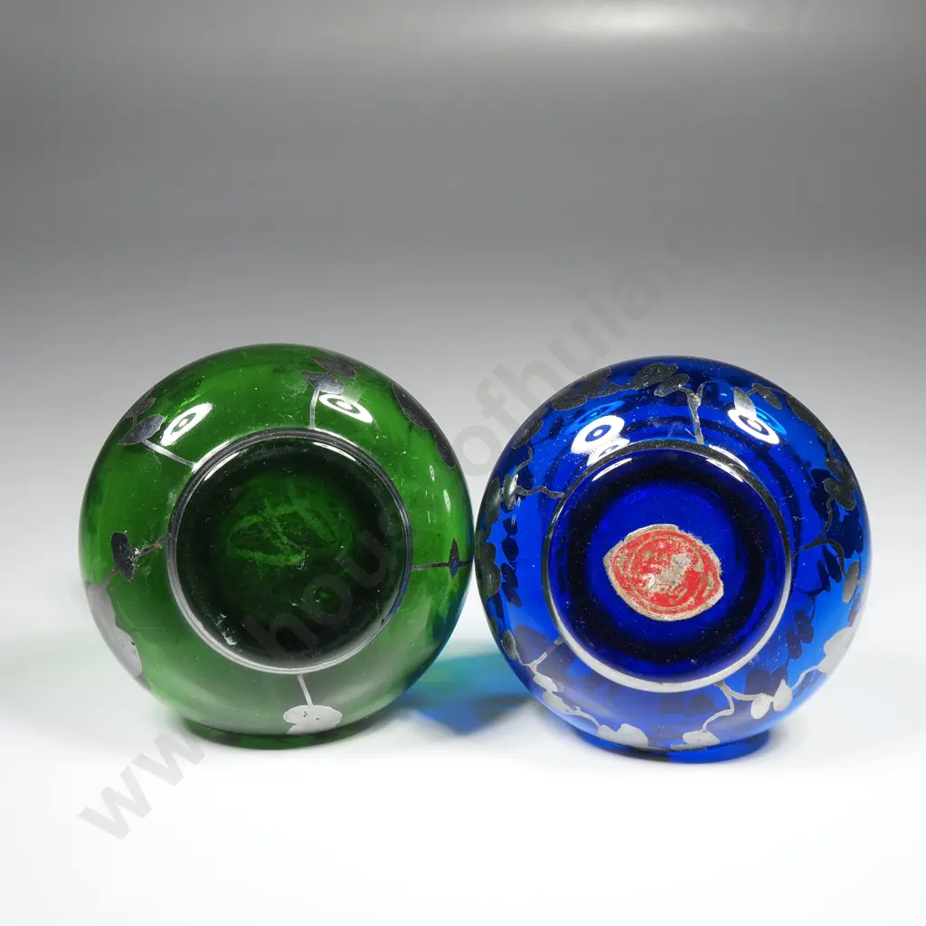 Two Antique Small Bud Vases Image 1++