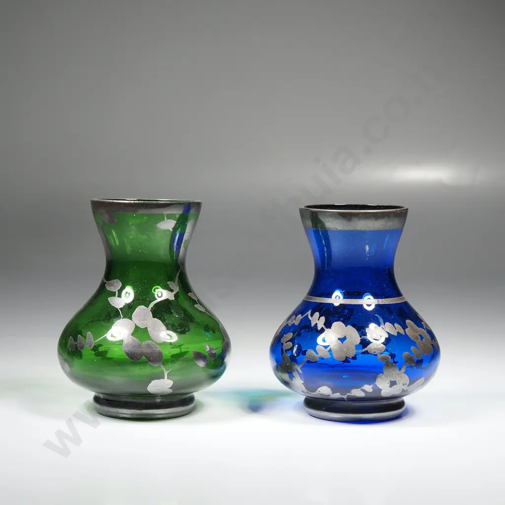 Two Antique Small Bud Vases Image 1++