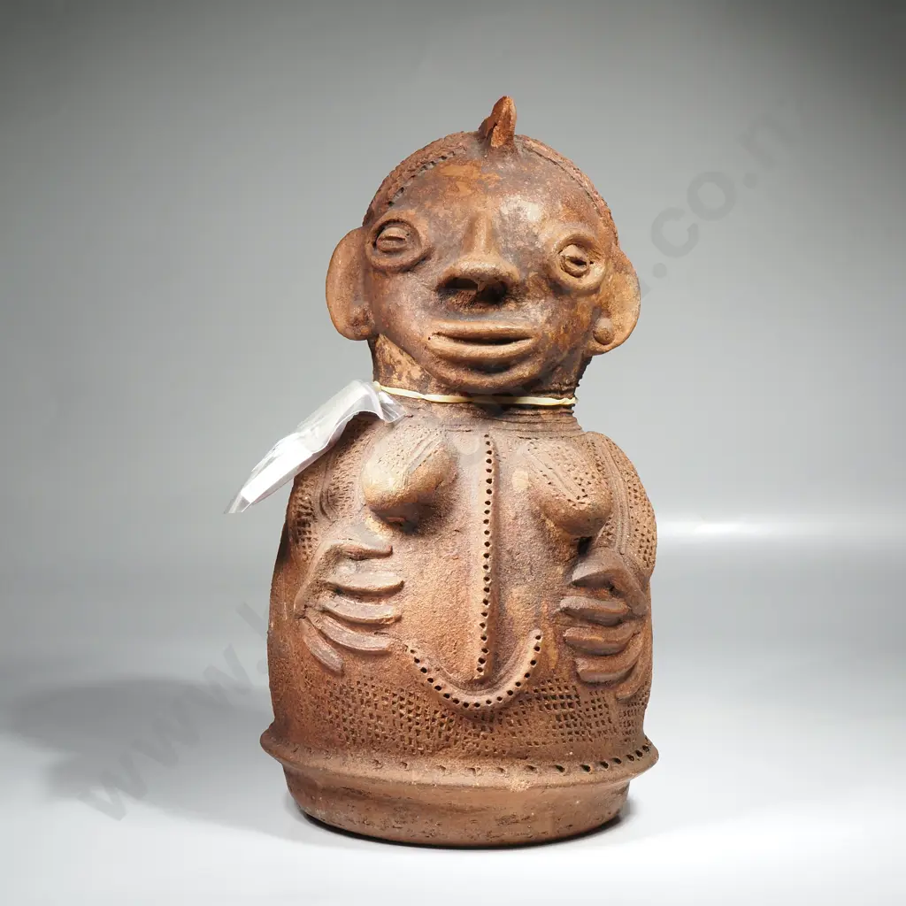 Antique Tribal Terracotta Pottery Fertility Figure - West Africa, slight A/F Image 1++