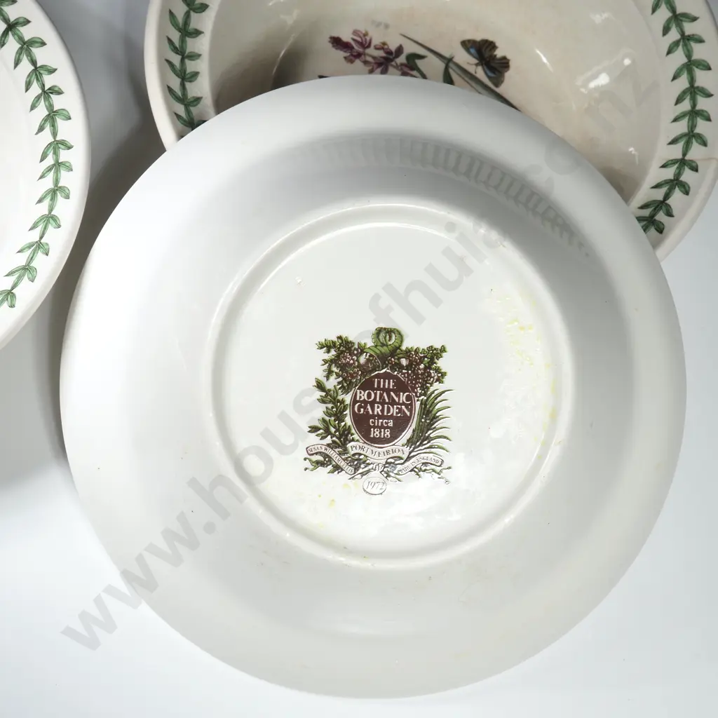 Three Portmeirion Botanic Garden Oatmeal Bowls Image 1++
