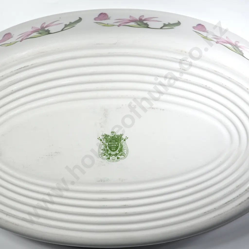 Portmeirion Botanic Garden Oval Divided Serving Dish in the Cyclamen Pattern Image 1++