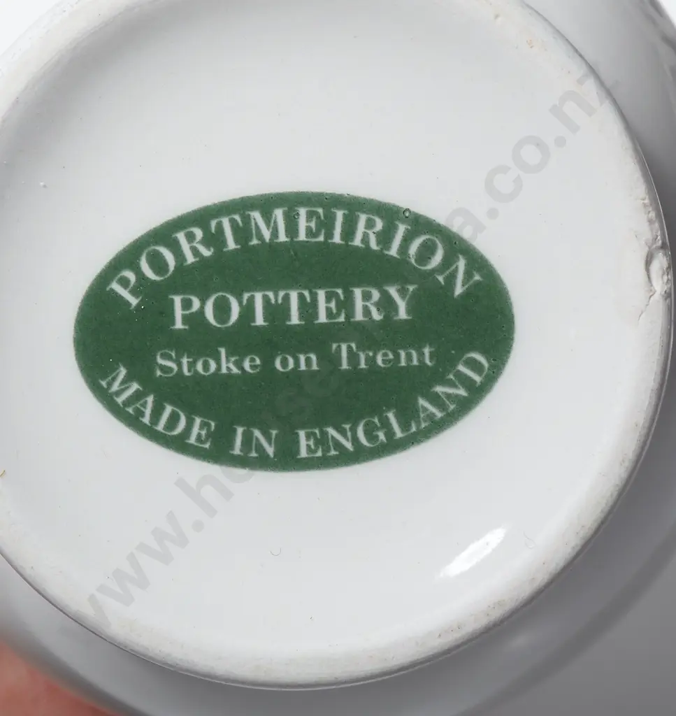 Three Bell Shaped Portmeirion Botanic Garden Mugs in The Speedwell, Forget Me Not & Rhododendron Pattern Image 1++