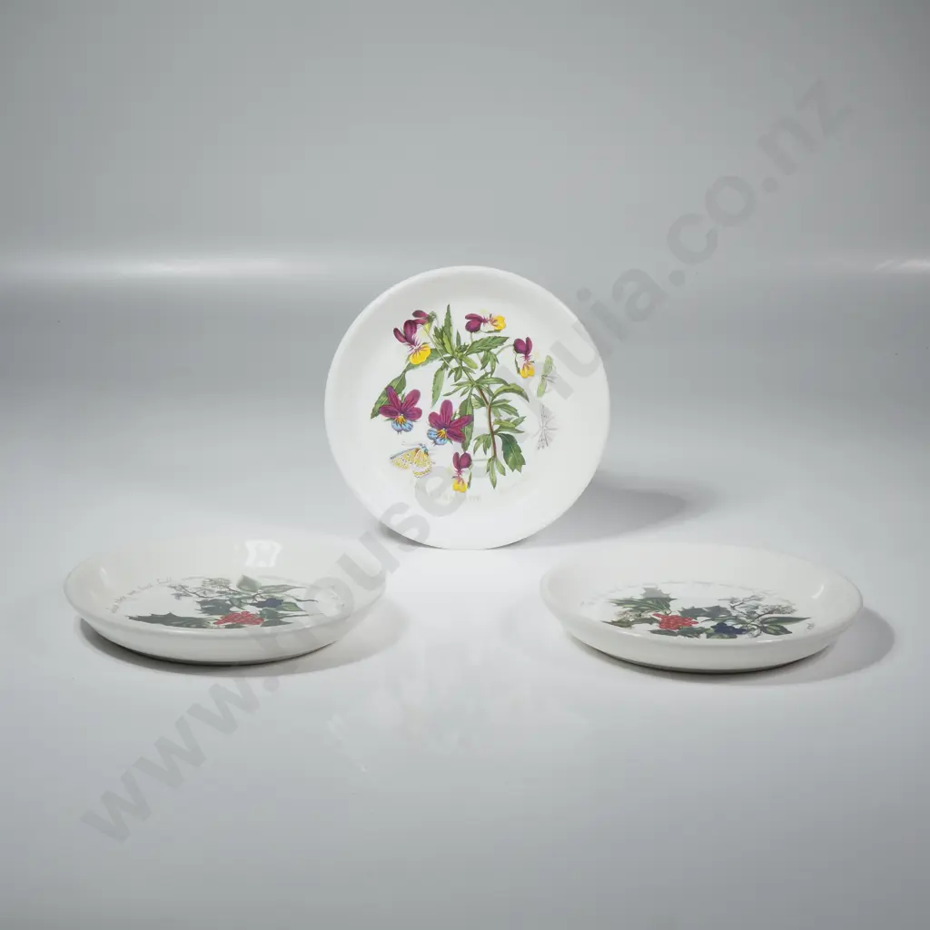 Portmeirion Botanical Garden Small Coaster & Two Portmeirion Holly & the Ivy Coasters Image 1++