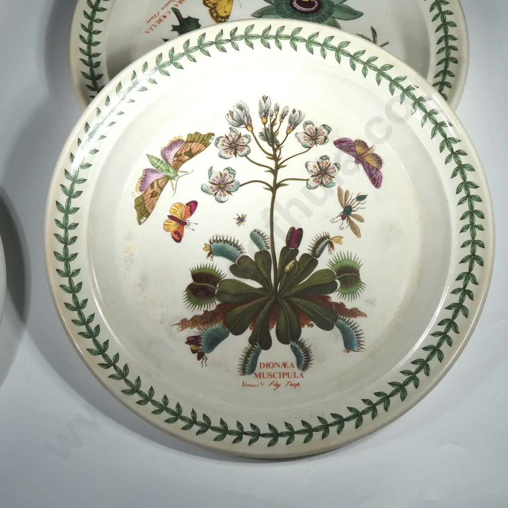 Four Portmeirion Botanic Garden Dinner Plates Image 1++