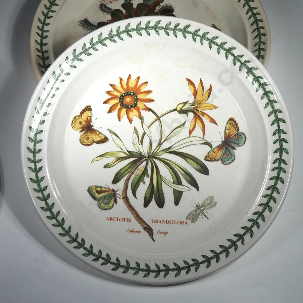 Four Portmeirion Botanic Garden Dinner Plates Image 1++
