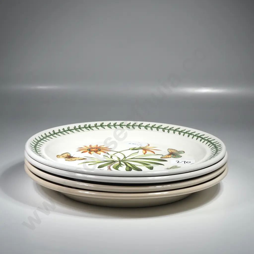 Four Portmeirion Botanic Garden Dinner Plates Image 1++