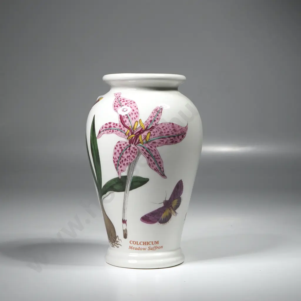 Portmeirion Botanic Garden Baluster Vase in the Meadow Saffron Design Image 1++