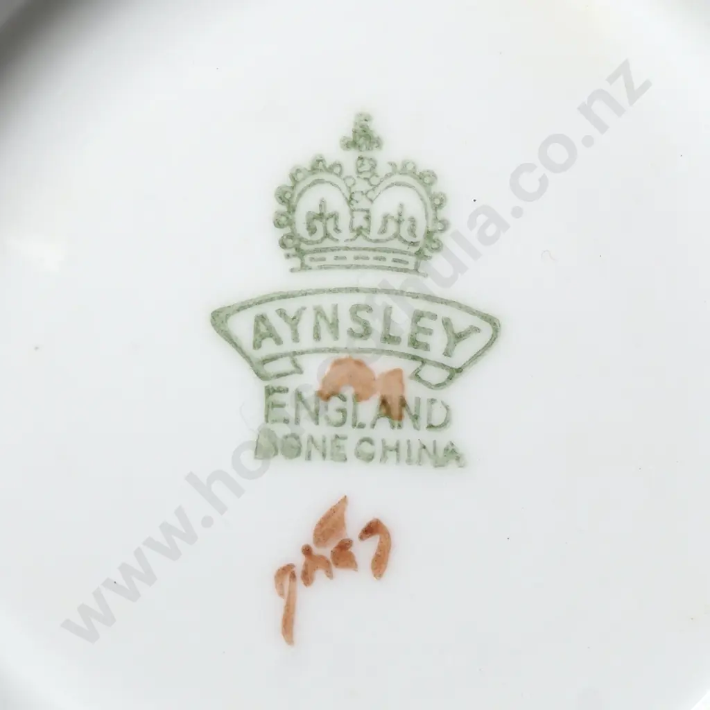 Aynsley Orchard Gold Footed Sugar Basin, Signed N Brunt Image 1++