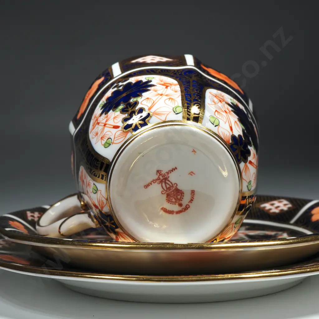 Royal Crown Derby Cup, Saucer & Plate n the Old Imari Pattern Image 1++