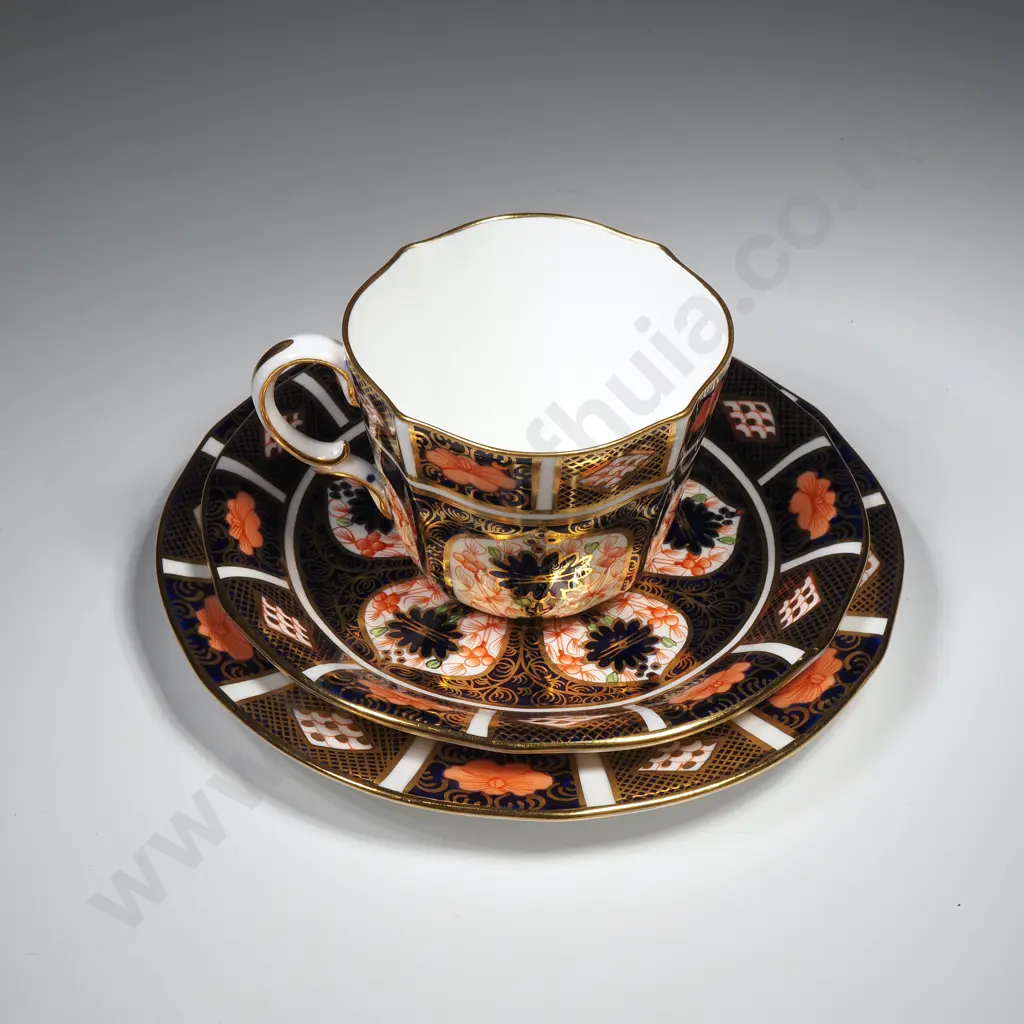 Royal Crown Derby Cup, Saucer & Plate n the Old Imari Pattern Image 1++